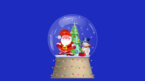 Animation, Christmas snow globe, copy space. Stock Footage 286788028