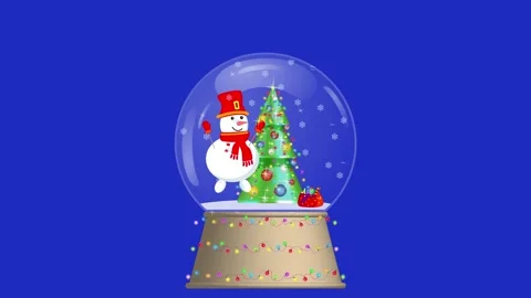 Animation, Christmas snow globe, copy space. Stock Footage 286788029