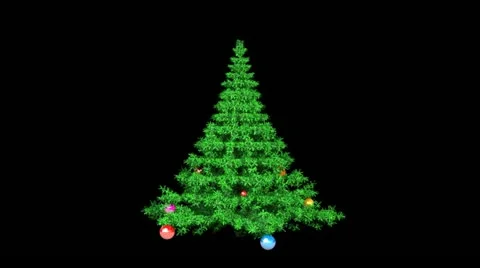 Animation Christmas tree. Stock Footage 11242266