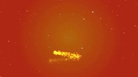 Animation of a Christmas tree on a red background, falling snow Stock Footage 121901721