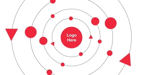 Animation circle ball unique design infinite Video stock 317738834