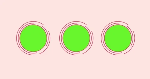 Animation circle chroma key green screen Stock Footage 323339163
