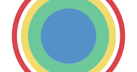 Animation circle pop up colorful Stock Footage 330627333