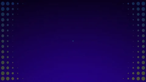 Animation of circles and dot pattern moving on blue background Stock Footage 310681883