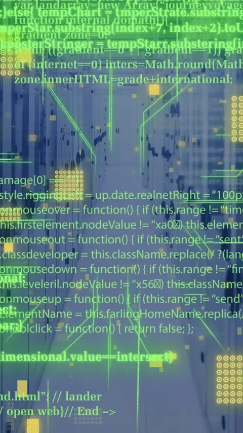 Animation of circuit board and data processing over computer servers Stock Footage 342996764