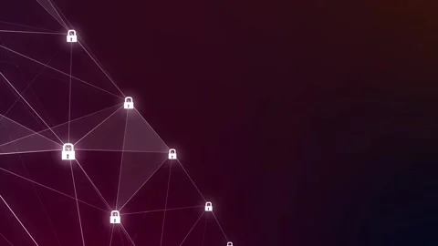 Animation of a circuit board with a padlock to illustrate computer security. Stock Footage 97735657
