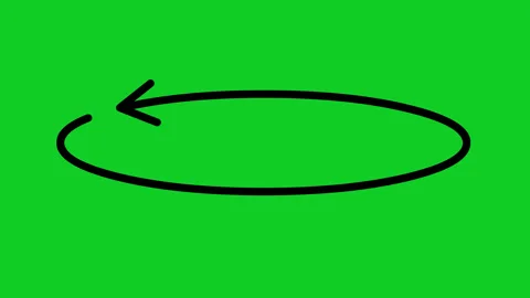 Animation circular arrow floor rotating Stock Footage 332664511