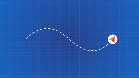 Animation of city map with pin pointers, GPS travel and navigation concept. Blue Stock Footage 205311209