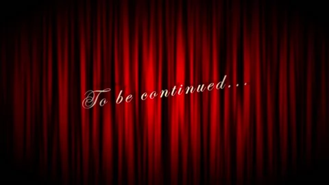 Animation of Classic cinema To be continued title, with film reel fx. Video stock 214254780