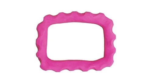 Animation Clay Frame. Alpha matte. 4K Stock Footage 72966456