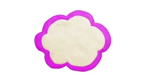 Animation Clay Title Plate. Alpha matte. 4K Stock Footage 72845003