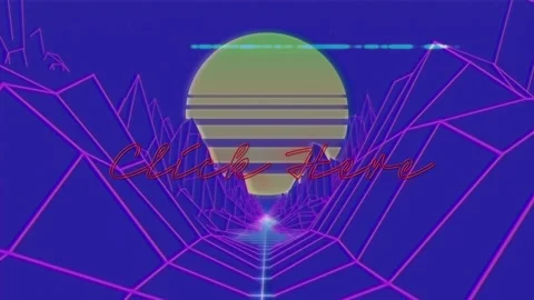 Animation of click here text amidst moving mountains against sun Video stock 328645547