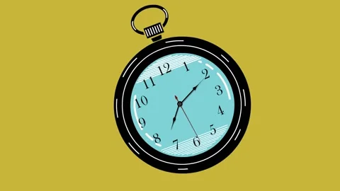 Animation of Clock Face Close Up Stock Footage 150368912