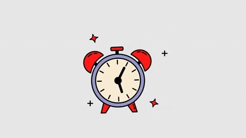 Animation of a clock 库存影片 332399168