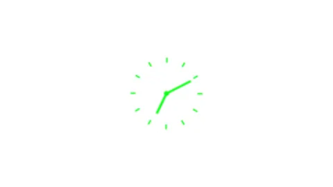 Animation of Clock with Moving Arrows. Stopwatch Animation. Stock Footage 277493318