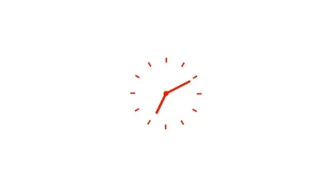 Animation of Clock with Moving Arrows. Stopwatch Animation. Stock Footage 277493320