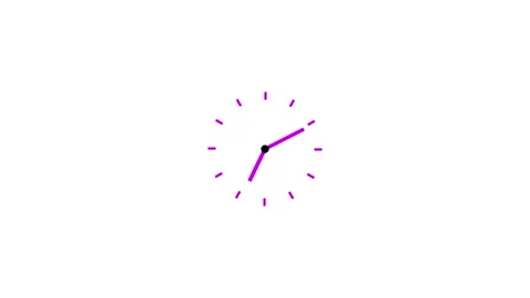 Animation of Clock with Moving Arrows. Stopwatch Animation. Stock Footage 277493322