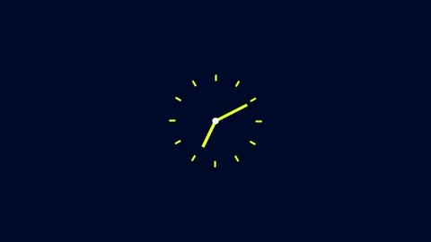 Animation of Clock with Moving Arrows. Stopwatch Animation. Stock Footage 277493325