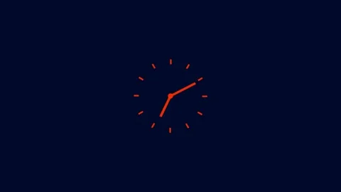 Animation of Clock with Moving Arrows. Stopwatch Animation. Stock Footage 277493333