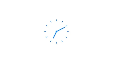Animation of Clock with Moving Arrows. Stopwatch Animation. Stock Footage 277493335