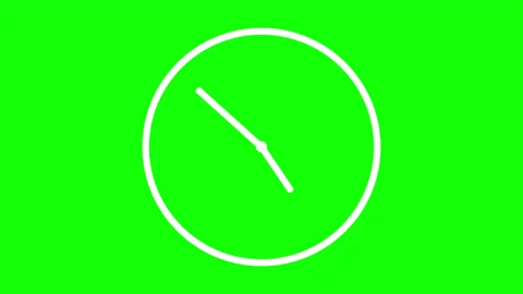 Animation of a clock with rotating time pointers 動画素材 169031317