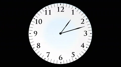 Animation, clock time without seconds, b... | Stock Video | Pond5
