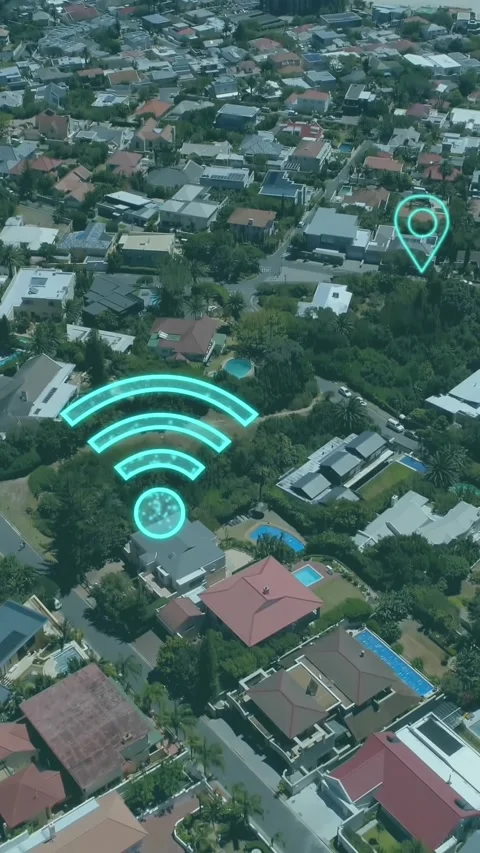 Animation of cloud and wifi icons with data processing over cityscape Stock Footage 341918643