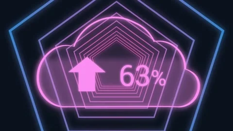 Animation of cloud with growing number o... | Stock Video | Pond5