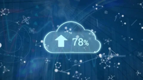 Animation of cloud with growing number o... | Stock Video | Pond5