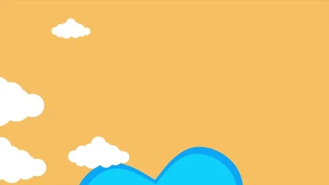 Animation of cloud with love and write Valentine day on the rainbow Stock Footage 99723445