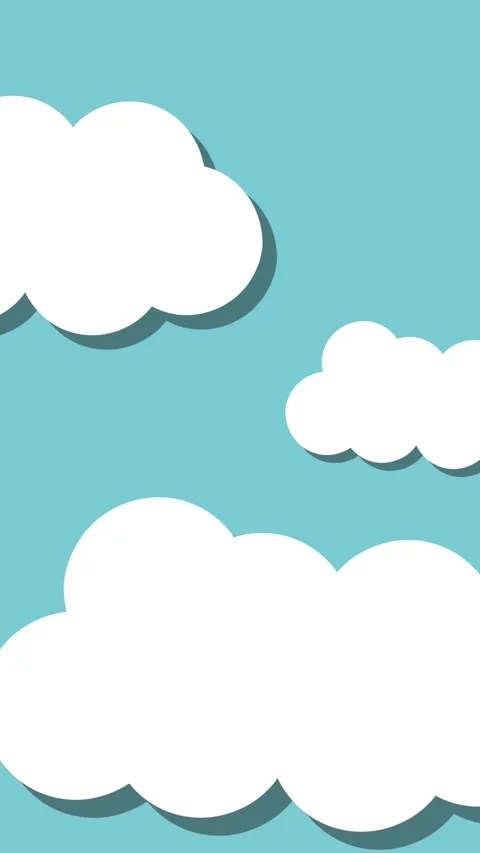Animation of clouds on blue background Stock Footage 344244588
