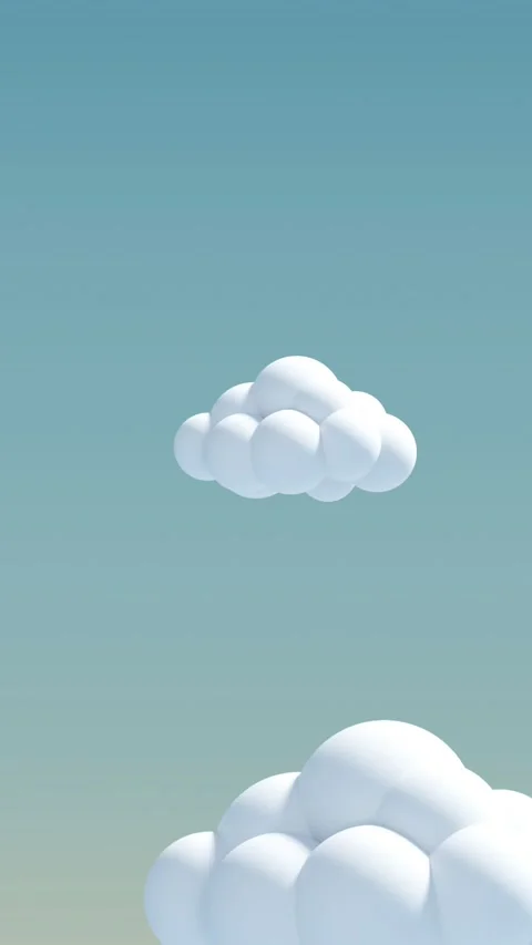 Animation of clouds on blue background Stock Footage 344285011