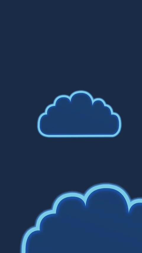Animation of clouds on blue background Stock Footage 344285012