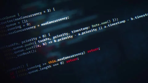 Animation of Code programmation typing scene abstract internet 動画素材 316878234