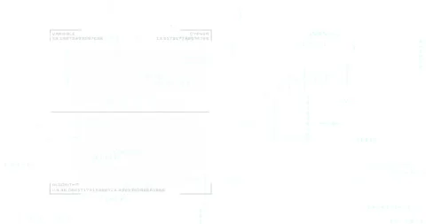 Animation of coding elements with words variable, cypher, and algorithm Stock Footage 304159042