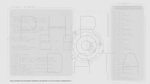 Animation of the coding in windows HUD interface. Stock Footage 238667371