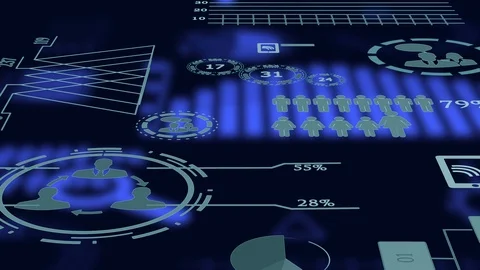 Animation of collecting customer data for big business Stock-Footage 86873887