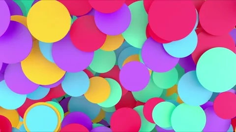 Animation of colored balls on a black ba... | Stock Video | Pond5