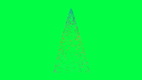 Animation of colored confetti falling on green screen background. Stock Footage 274249306