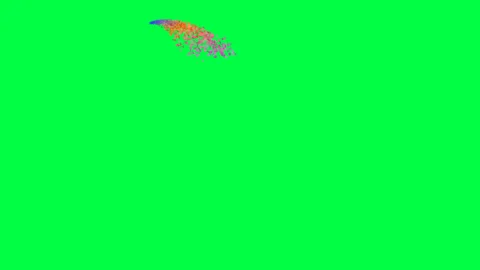 Animation of colored confetti falling on green screen background. Stock Footage 274249469