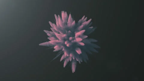 Animation of a colored explosion of a powder. Stock Footage 89802077