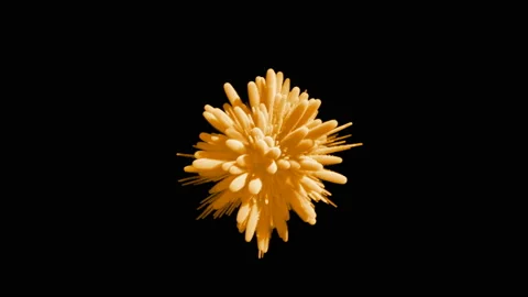 Animation of a colored explosion of a powderl. 3D rendering. Stock Footage 88710169