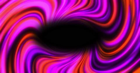 Animation of colored glowing curls flying from the center Stock Footage 239706761