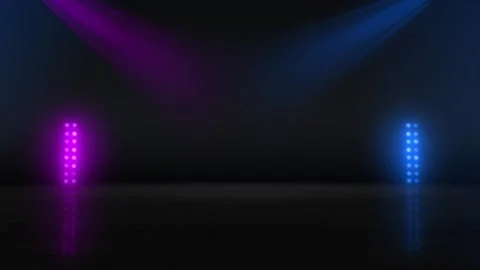Animation of colored light rays. Abstract background Stock Footage 283670413