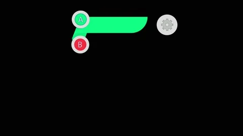 Animation colorful 4 step timeline infographic isolate. Stock Footage 230861005