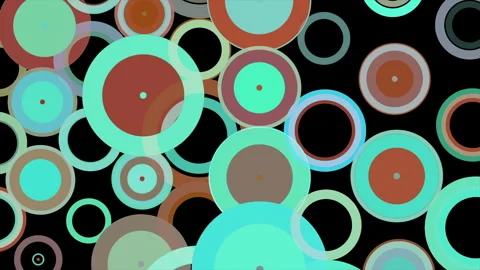 Animation - Colorful abstract circles pattern background design Stock Footage 270912166