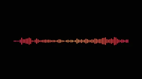 Animation colorful audio frequency waveform. Stock Footage 165779576