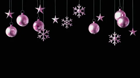 Animation colorful balls isolate for design christmas or new year template. Stock Footage 220769034