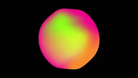 Animation of a colorful bubble, motion background design Stock Footage 224393532