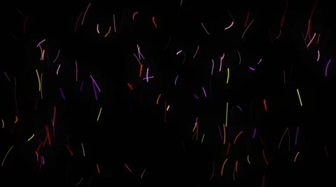 Animation of colorful falling confetti 스톡 동영상 65997265